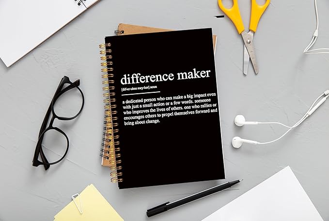 Inspirational Spiral Notebook,Inspirational Journal,Inspirational Journal for Women Men Writing,Grit Spiral Notebook 8.3×5.5 Inch