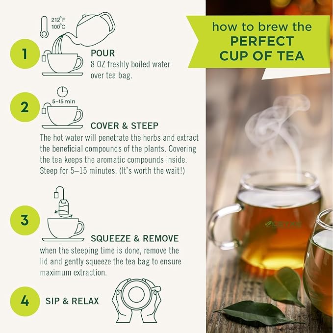 KEYXE Organic Soursop (Graviola) Tea Bags – Caffeine-Free, 30 Tea Bags