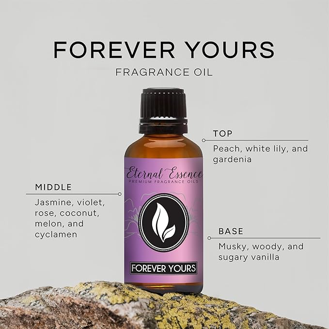 Eternal Essence Oils Forever Yours 30ml Premium Fragrance Oil - for Candle, Soap Making, Aromatherapy, Diffusers, Home Care, & Humidifiers