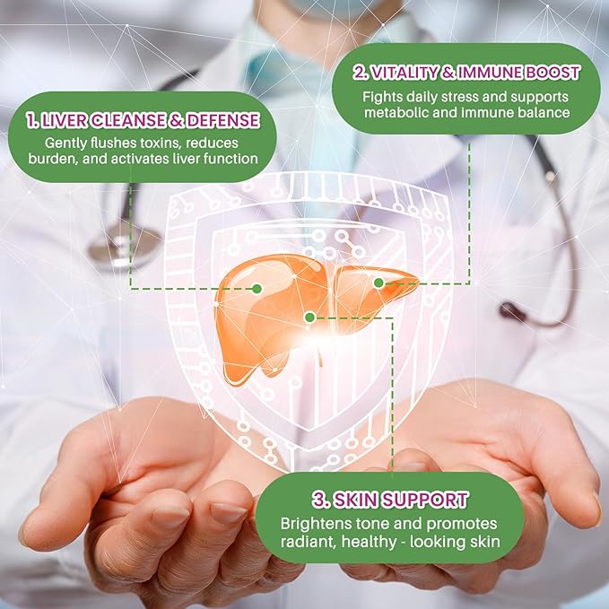 Liver Cleanse Detox & Repair Liver Support Milk Thistle Drops with Glutathione, NAC, ALA, Vitamin C, Zinc & Selenium for Liver Cleanse & Defense, Immune & Skin Support - Strawberry Flavor, 2 Fl Oz