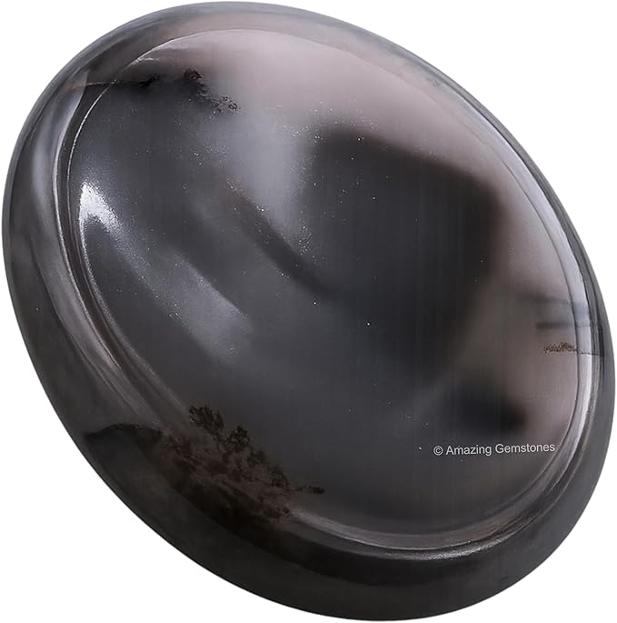 Amazing Gemstone Dendrite Agate Worry Stone Crystals and Healing Stones - Worry Stones for Stress Relief Gifts - Piedra Crystal Fidget for Meditation - Unique Stocking Stuffers and Birthday Gifts