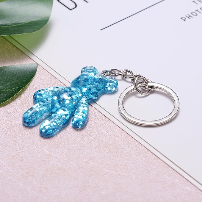 Pocket Bear Hug, Anxiety Relief Gifts for Women Men, Mental Health Positivity Gifts for Anxious Friend, Thinking of You Gift, Comforting Gift for Son Daughter Back to School, Blue