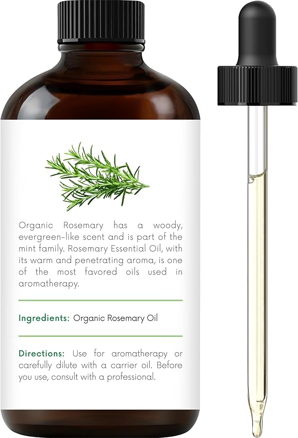 Handcraft Blends Organic Rosemary Essential Oil – 1 Fl Oz – 100% Pure and Natural – Premium Grade Essential Oil for Diffuser and Aromatherapy