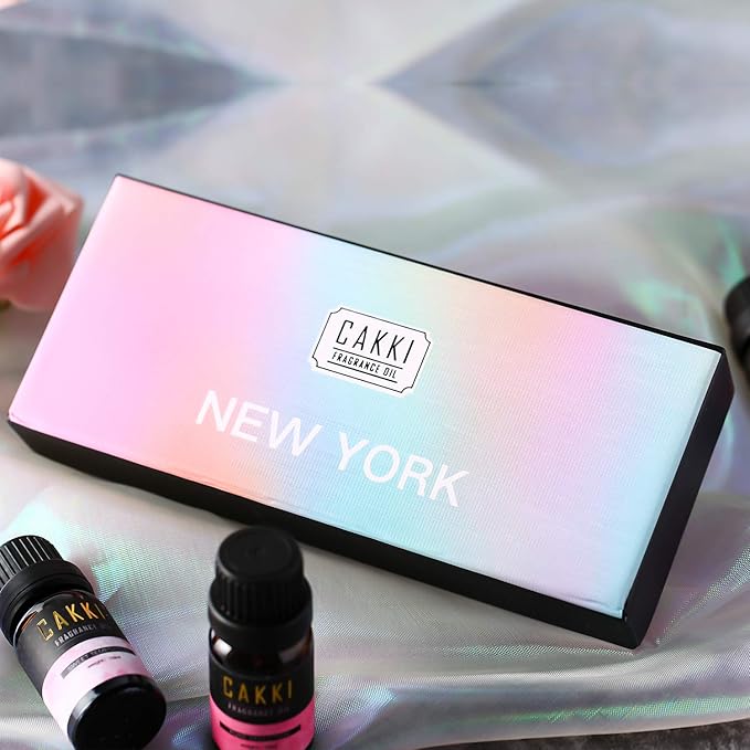 Essential Oils Set for Diffusers for Home, CAKKI Fragrance Oils Gift Set, 6X10ml Pure Aromatherapy Oils,with Pure Seduction, Love Spell,Coconut Passion, Aqua Kiss, for Candles Making