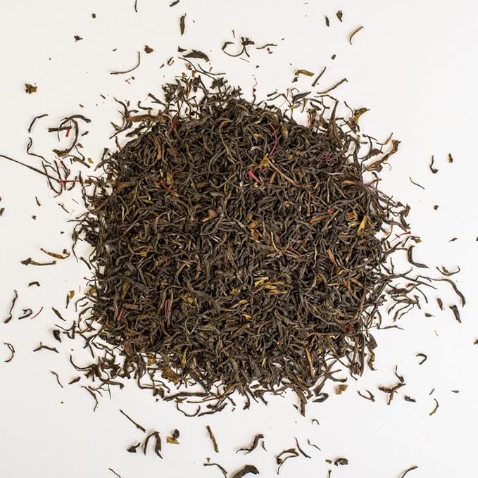Eupherbia Saffron Green Tea, Handpicked, Highland Grown Whole Leaf Tea, Enriched with 3 Grams of Premium Saffron Threads, Herbaceous, Grassy, Bittersweet, 227g (8 oz)