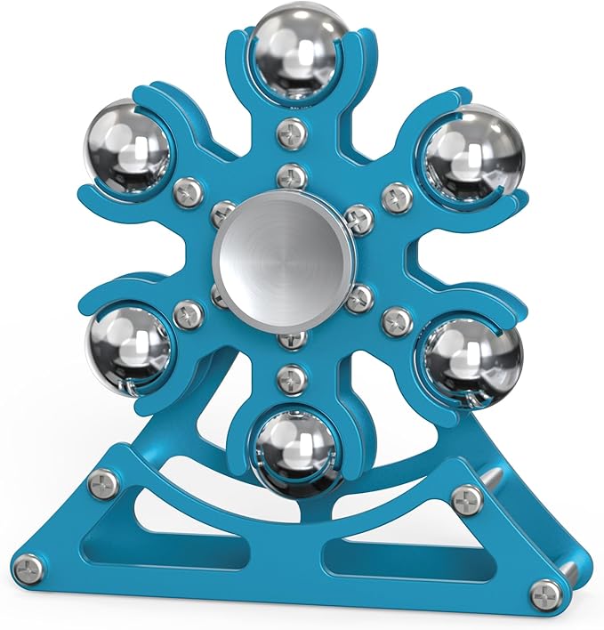 Desk-Fidget-Toys for Ferris-Wheels-Spinner: 4mins Kinetic-Metal-Spinner, Cool-Gadgets-Stuff for Kid Children Teen Adult EDC-Toy, ADHD Tools Stress Relief for Office Home School Men Woman Christmas