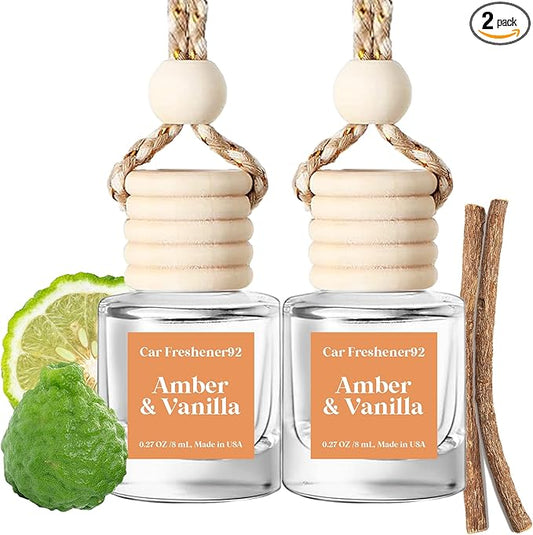 Car Air Freshener Hanging,Cute Air Diffuser for Car, Long Lasting Car Air Fresheners, Car Fresheners for Women, Made in USA (2 Pack)