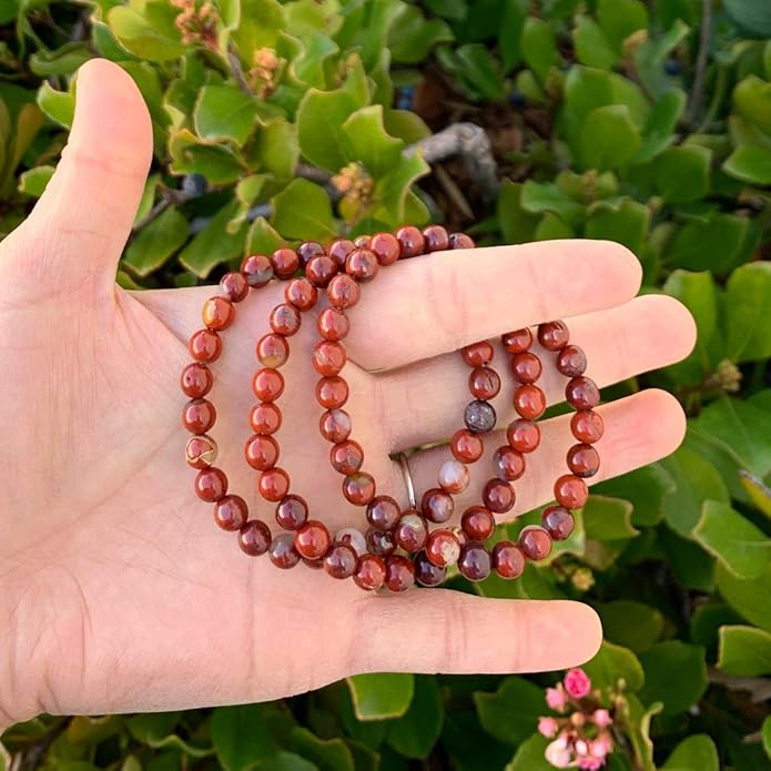 Adabele 1pc Natural Stretch Gemstone Bracelet 6mm (0.24 Inch) Bead 7" 7.5" 8 inch Healing Crystal Quartz Energy Chakra Jewelry Women Birthday Gift