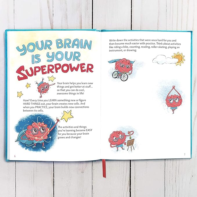 Big Life Journal - Daily Journal for Kids - A Growth Mindset Workbook for Children – Interactive Journal and Goal Planner for Kids – Daily Guided Journal for Children, Blue