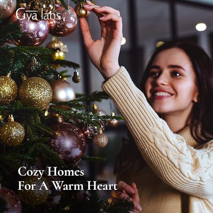 Gya Labs Happy Holiday Essential Oil Blend - Comforting & Uplifting, Festive Season Aromatherapy Oil (0.34 Fl Oz)