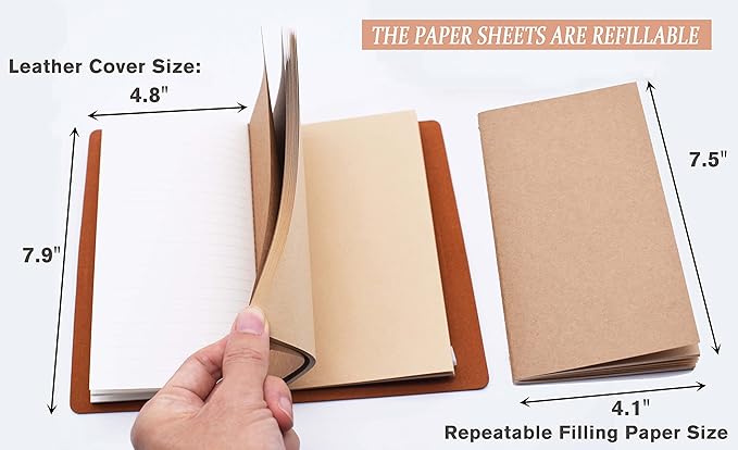 FYSIA Inspirational Christmas Gift for Daughter,Son,Niece,Cousin,Brother,Nurse,Sister,Friend-Birthday Gift,Graduation Gift,Back to School Gift-Refillable Photo Diary Journal Notebook