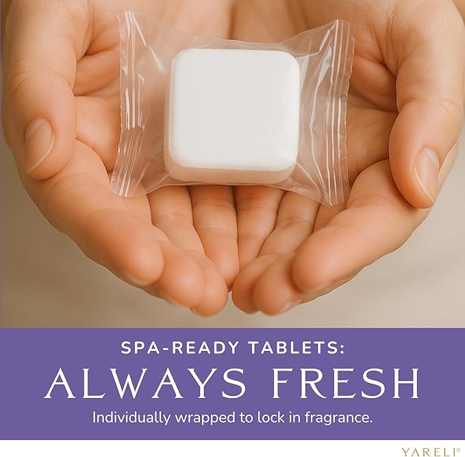 Yareli Shower Steamers Aromatherapy, 12 Pack, for Women and Men - Sinus Relief and Self Care Birthday and Relaxation Spa Gift - Lavender