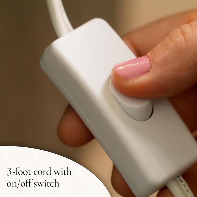 Candle Warmers Etc. White & Wood Arched Lamp – for Top-Down Warming & Flame-Free Fragrance