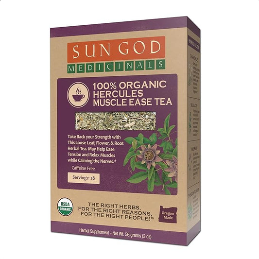 Organic Hercules Herbal Tea - Muscle Support - 2 oz Loose Leaf (20-24 servings)