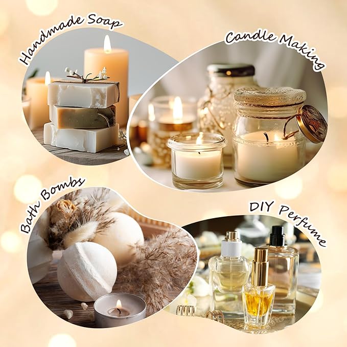 Bakery Essential Oils Set - 6x10ML Fragrance Oils for Home Diffusers,Candle & Soap Making |Home Aromatherapy & Crafting| Leather, Hot Chocolate, Coffee Cake, Mocha Coffee, Apple Pie,Brown Sugar Scents