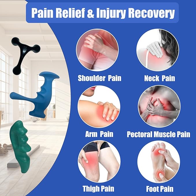 Trigger Point Massage Tool - Your Ultimate Thumb Saver for Full-Body Deep Tissue Massage and Stress Relief