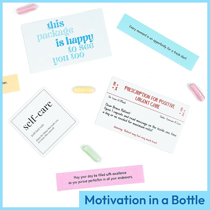 60 Pcs Positive Affirmation Cards Jar, Funny Emotional Support Gift for Teen Girls, Motivational Encouragement Inpirational Gifts for Women, Tween Girls, Teen Girl Gifts Trendy Stuff