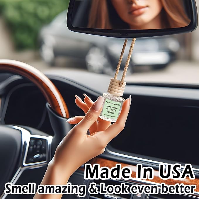 Car Fresheners for Women, Air Freshener Hanging,Cute Air Diffuser for Car, Long Lasting Air Fresheners, Made in USA(2 Pack)