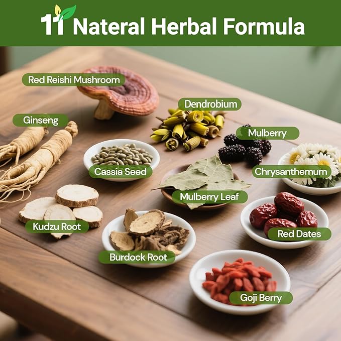 Liver Detox Tea, Chinese Kidney and Liver Cleanse Detox Herbal Tea Support Kidney Healthy Function with 11 Precious Ingredients Formula (15 Bags/1 Pack)