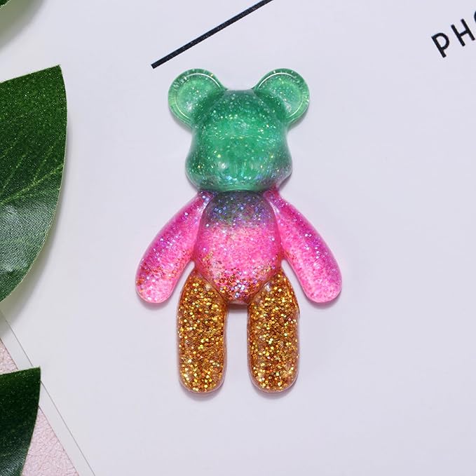 Pocket Bear Hug, Anxiety Relief Gifts, Mental Health Positivity Gift for Anxious Friend, Autism Fidget Gifts for Teen, Surgery Worry Gift, Thoughtful present for School Anxiety, Green Gold