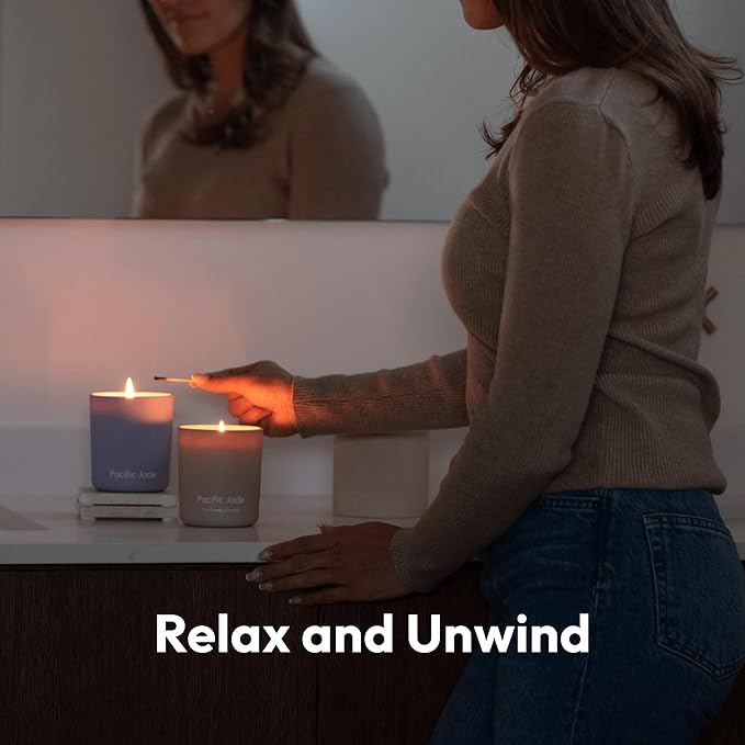 Hand Poured 100% Natural Soy Candle 11oz - Luxury Fragrance in Matte Glass for Home or Gift - Premium Cotton Wick for 60 Hours Burn Time - Woman-Founded Brand (Lavender Cove)