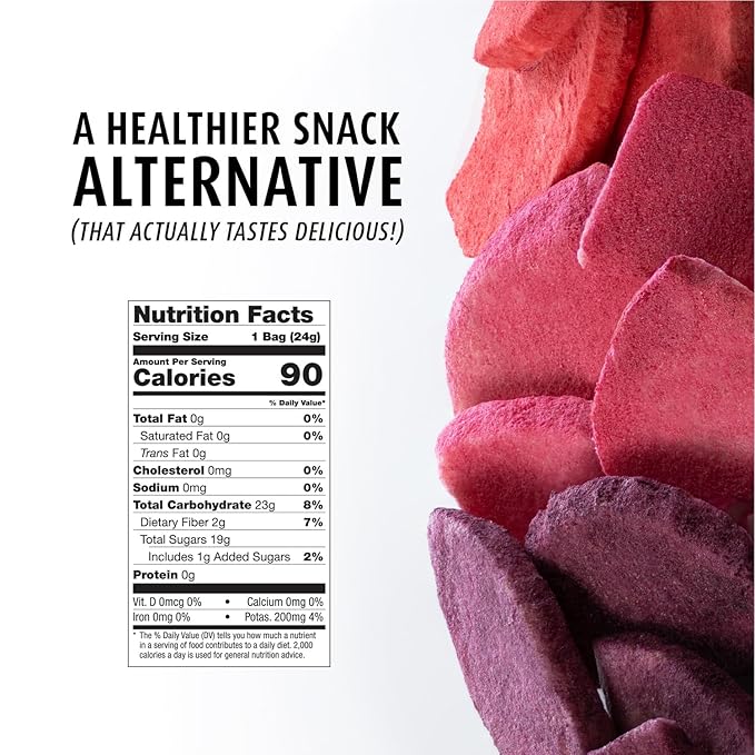 Brothers All Natural Infused Freeze Dried Fruit Crisps, Variety Pack, 0.85 Oz (Pack of 6), Fuji Apple Infused with Blueberry, Raspberry & Strawberry, Made with 100% Fruit, Gluten Free, Soy Free, Vegan, Heathy Snack, Resealable Pouch