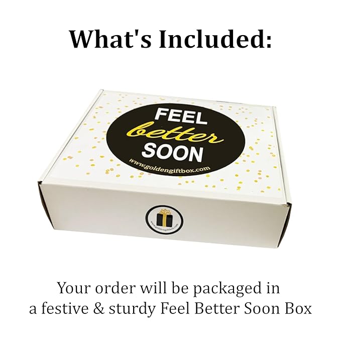Feel Better Care Package and Get WEll Soon Gift Basket with Puzzle Book, Games, Snack Mix, Cookies, Hydration & Comfort Essentials for Recovery (Vibrant Splash: Feel Better Soon)