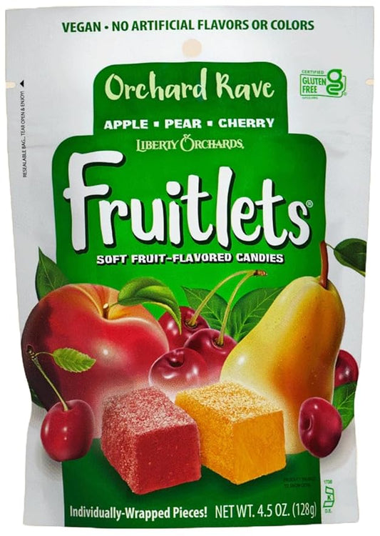Liberty Orchard Fruitlets Soft Fruit Candies 4.5 oz (Orchard Rave)