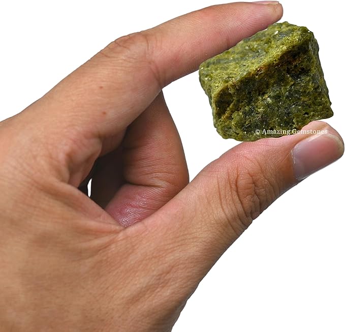 Amazing Gemstone 2 Pieces Green Tourmaline in Matrix Raw Crystals and Healing Stones, Natural Rocks for Tumbling and DIY Raw Stones and Crystals