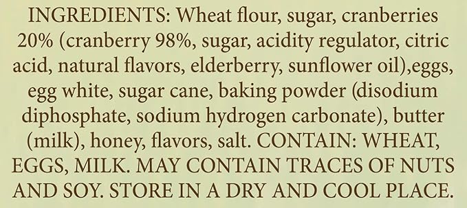 Flora Biscotti Cookies (Cranberry)