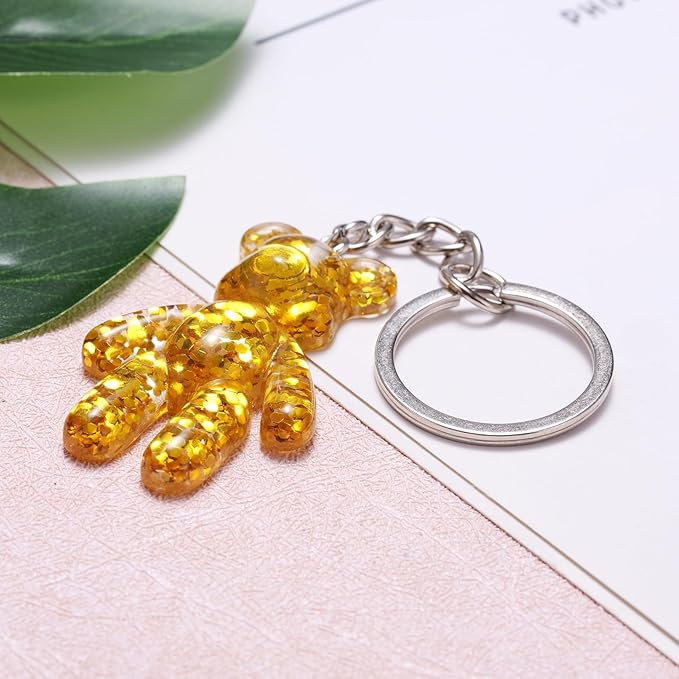 Pocket Bear Hug, Anxiety Relief Gifts for Women Men, Mental Health Positivity Gifts for Anxious Friend, Thinking of You Gift, Comforting Gift for Son Daughter Back to School, Gold