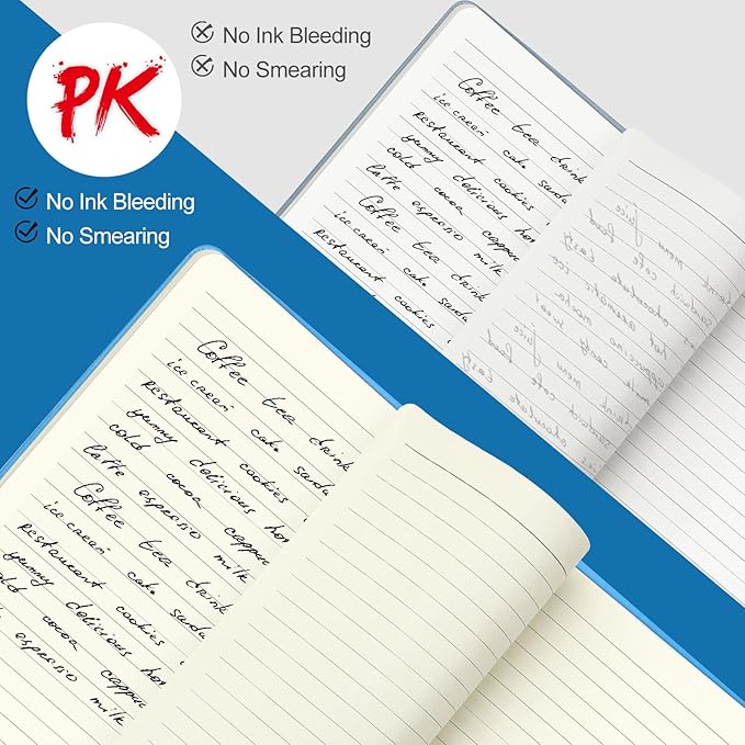 Journals for Writing 400 Pages, A5 Leather Ruled Notebook, 100 Gms College Ruled Journal with Thick Paper, Hardcover with Inner Pocket & Pen Holder, Yellow