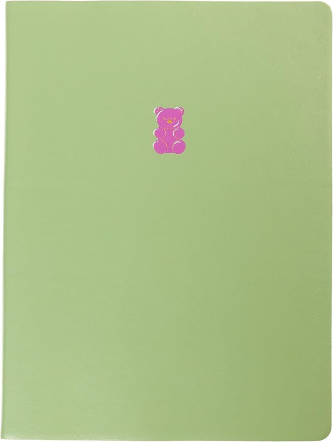 Graphique Gummy Bear Vegan Leather Journal, Diary Notebook for Writing, 192 Lined Pages, La Petite Press Collection, 6” x 8”