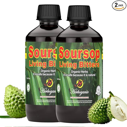 Herboganic Soursop Living Bitters for men - (Pack of 2)