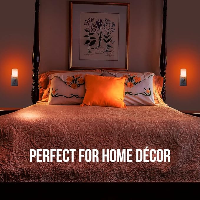 AULTRA Salt Lamp Night Light with Himalayan Natural Crystal Salt Color Lights - UL Listed Plug for Lighting Bedrooms Or Bathrooms (2-Pack)