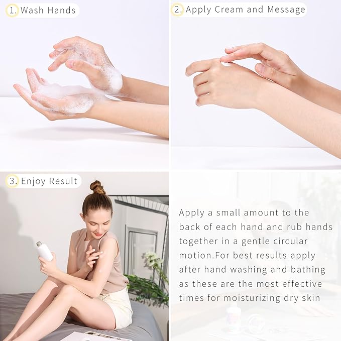 BODY & EARTH # LOVE Hand Cream Gift Set, Mothers Day Gifts for Mom Gifts, Natural Hand Cream with Vitamin E and Argan Oil for Dry Hands, 3x2.0 oz Travel Size Hand Lotion, Birthday Gifts for Women