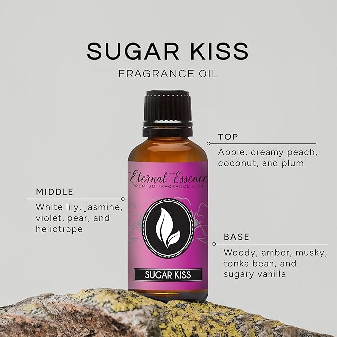 Eternal Essence Oils Sugar Kiss 30ml Premium Fragrance Oil - for Candle, Soap Making, Aromatherapy, Diffusers, Home Care, & Humidifiers