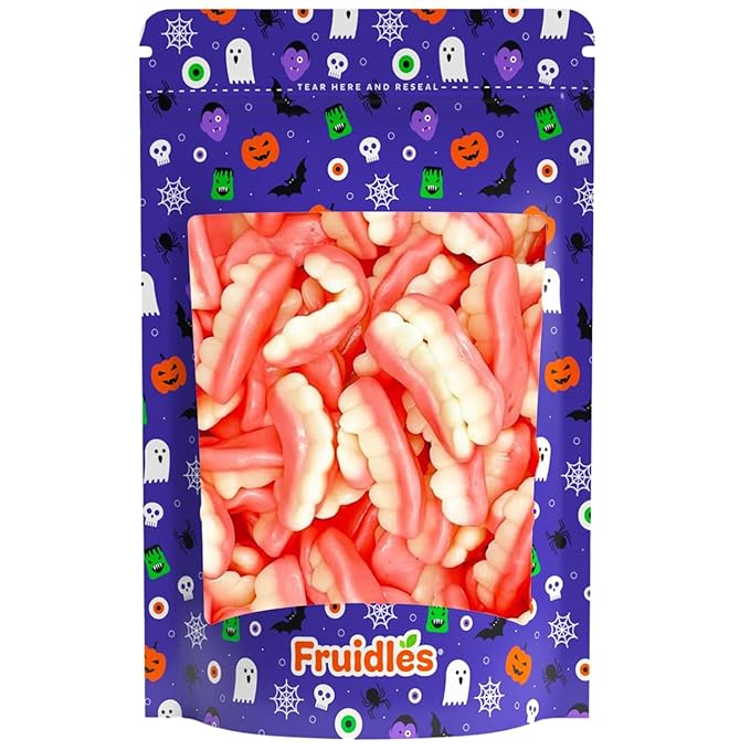 Fruidles Gummi Teeth Candy, Delicious Fruit Flavors Gummies (2 Pounds)