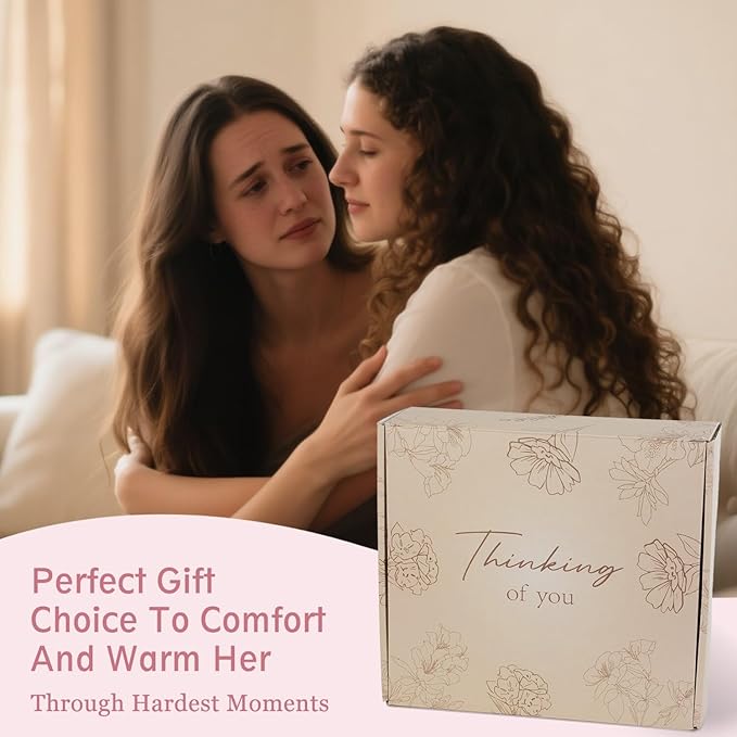 Thinking Of You Gift, Get Well Gifts For Women, Birthday Gifts For Women, Condolences Gift Basket For Loss, Feel Better, Care Package, Self Care Kit, Sympathy Basket For Mom, Daughter, Sister, Friend
