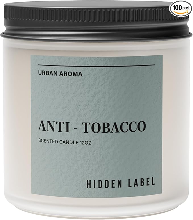 Hidden Label Anti Tobacco Fall Candls, 12oz 2 Wick Non Toxic Candles for Home Scented, Natural Soy Wax Clean Burning Aromatherapy Candle, 70H Long Lasting for Stress Relief & Relaxation Gifts