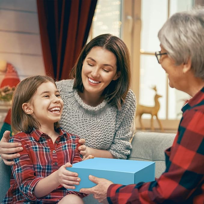 Gift Boxe 12" x 6" x 4" with Magnetic Closure Lid Gift Boxes for Presents,Bridesmaid Gifts Box,Cute Box,Birthday Gift box,Luxury for Gift Packaging, Magnetic Gift Box for Wrapping Gifts (Blue/5PCS)