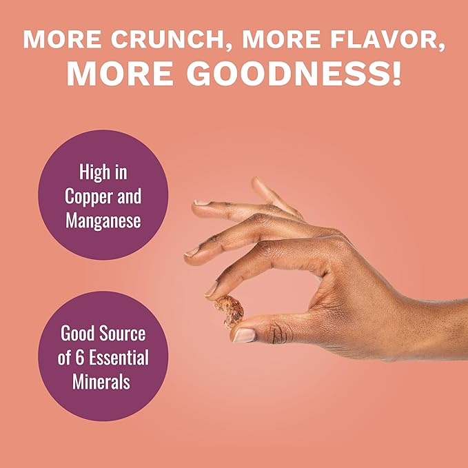 Cinnamon Wrapped Whole Cashews by Karma Nuts, Sweet & Savory, Air Roasted with Natural Skins, 2X more Fiber, Peanut-Free Facility, Kosher, Everyday Nut Snack, 7oz Resealable Bag - 6 pack