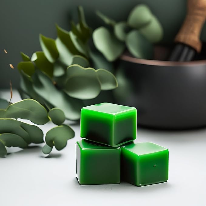 Eucalyptus Spearmint Strongly Scented Hand Poured Vegan Wax Melts, 12 Scented Wax Cubes, 6.4 Ounces in 2 x 6-Packs