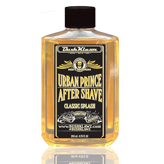 BushKlawz Classic Refreshing Cooling Soothing BarbershopBarbershop After Shave Lotion Balm Toner Splash Urban Prince Satisfy all Types of Viking Cannon Black Prime AfterShave Tonic Cologne