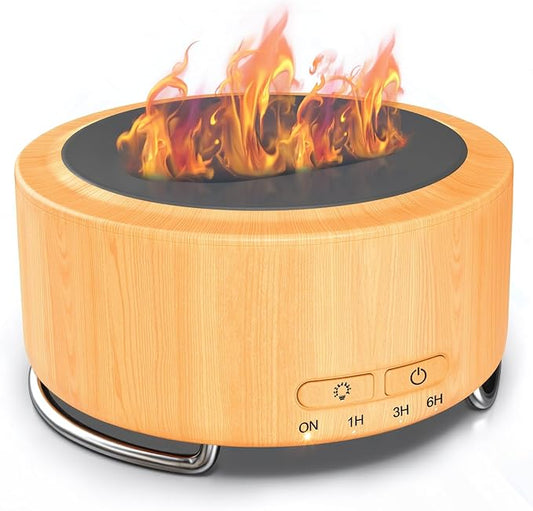 Essential Oil Diffuser for Home: 500ML Aroma Diffuser for Hotel Office Yoga Room - Humidifier with 9 Colors LED Night Light for Kids/Women Home Relaxation - Dark Yellow