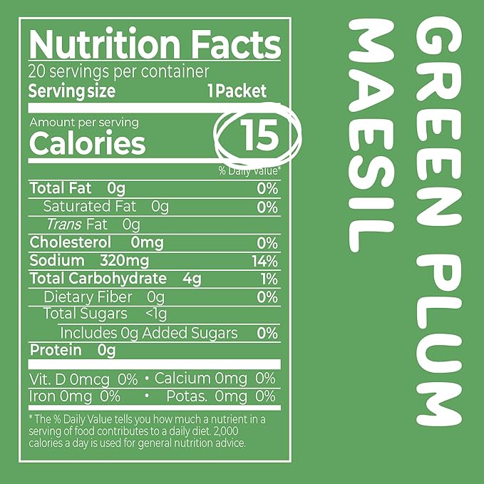 DALAMHARI Kombucha Powder | Green Plum 20T | Probiotic Soda Urban Remedy Kombucha Synergy Scoby Starter Kit Adaptogen Drink Health Ade Kombucha Tea Bubbly