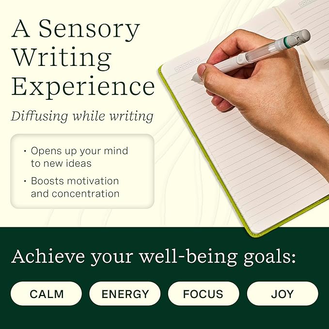 Lifelines Pen Diffuser, Citrus Grove - 1mm Black Ballpoint Pen with Scented Essential Oil Blends – Aromatherapy Diffuser & Sensory Immersion Diffuse Aroma As You Write