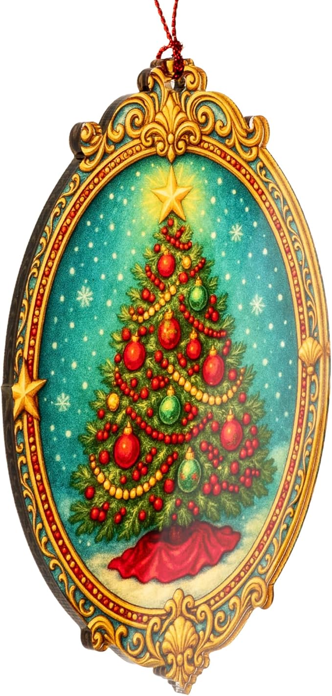 Christmas ornament 2025 - Vintage Christmas ornament - Acrylic xmas ornament - Art ornament - Christmas ornament 2025 - Suncatcher Effect window hanging - car hanging accessories