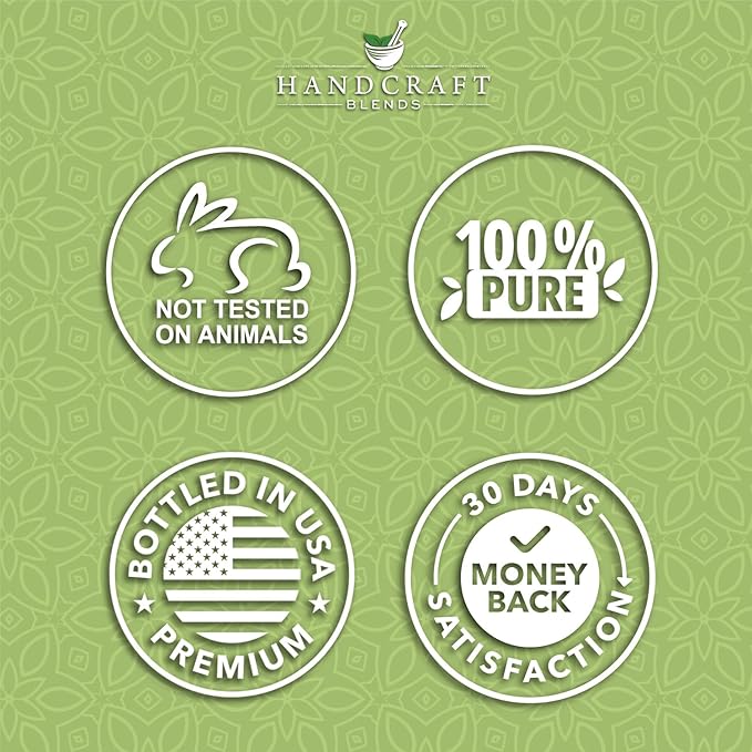 Handcraft Blends Peppermint Essential Oil – Huge 4 Fl Oz – 100% Pure and Natural – Premium Grade Essential Oil for Diffuser and Aromatherapy, Skin, Massage, Candle and Soap Making Fragrance