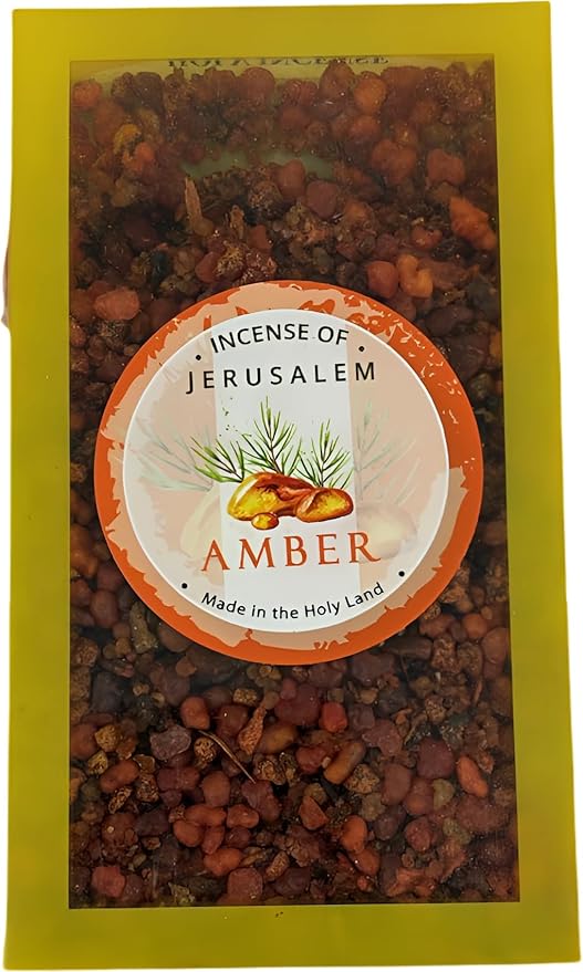 Holy Land Market Incense From Jerusalem - 100 Grams (3.5 Ounces) (Amber)